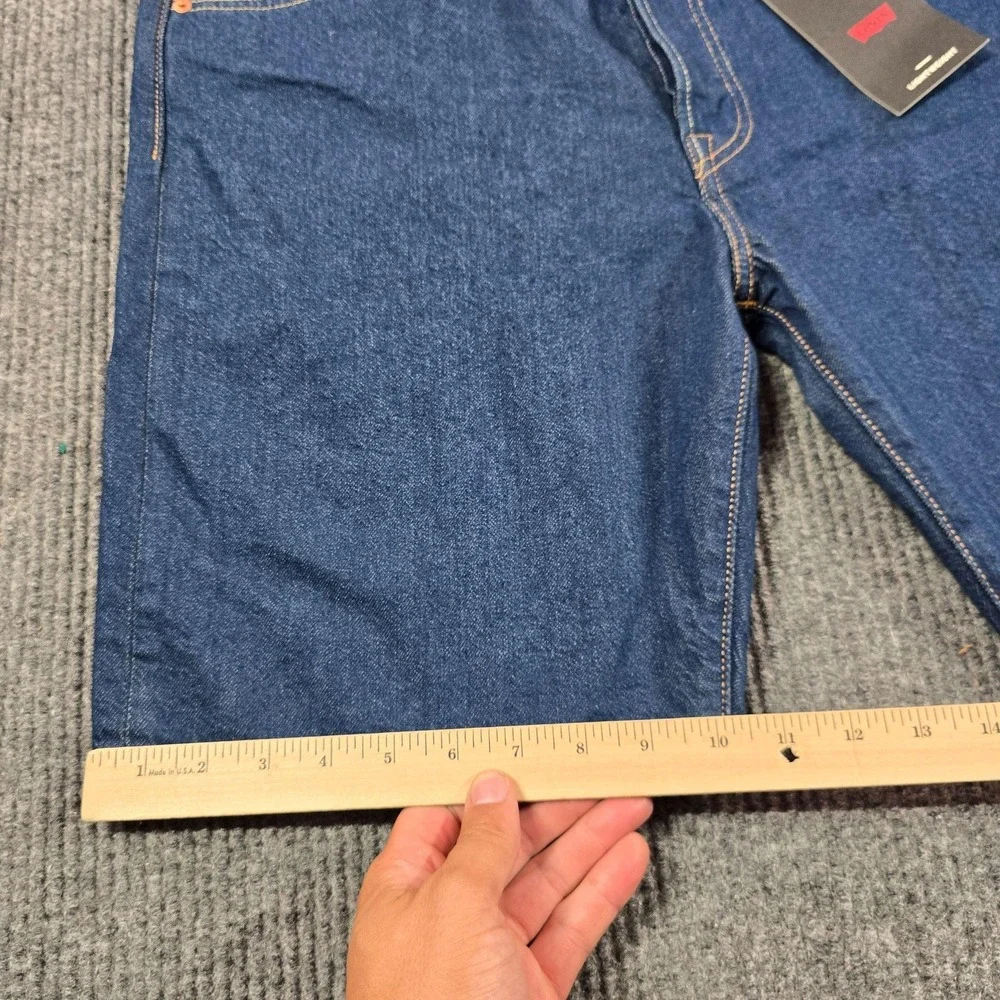 Levi's 501 Original Shorts Mens 36 Blue Denim Button Fly Bermuda 9 Inseam
